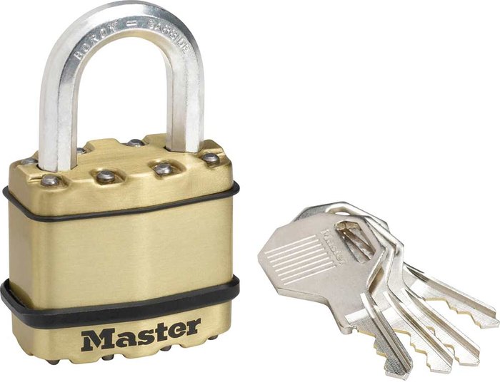 Tooled Up | Masterlock Masterlock Excell Brass Finish Padlock 45mm Standard Masterlock Masterlock Excell Brass Finish Padlock 45mm Standard