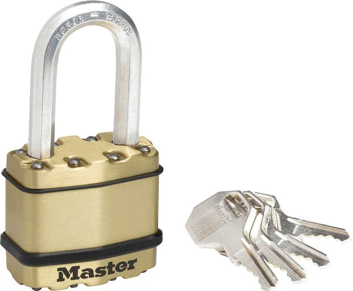 Tooled Up | Masterlock Masterlock Excell Brass Finish Padlock 45mm Long Masterlock Masterlock Excell Brass Finish Padlock 45mm Long