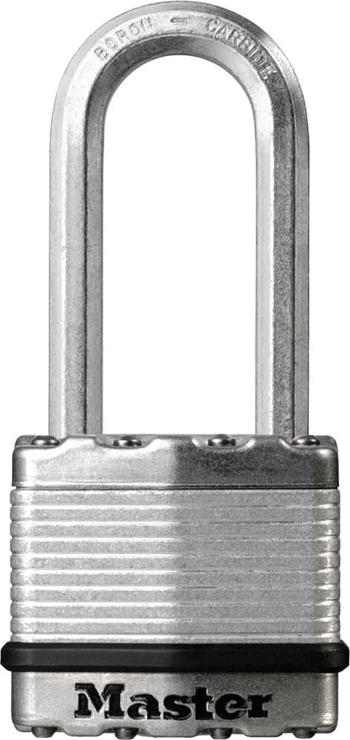 Tooled Up | Masterlock Masterlock Excell Laminated Steel Padlock 50mm Extra Long Masterlock Masterlock Excell Laminated Steel Padlock 50mm Extra Long