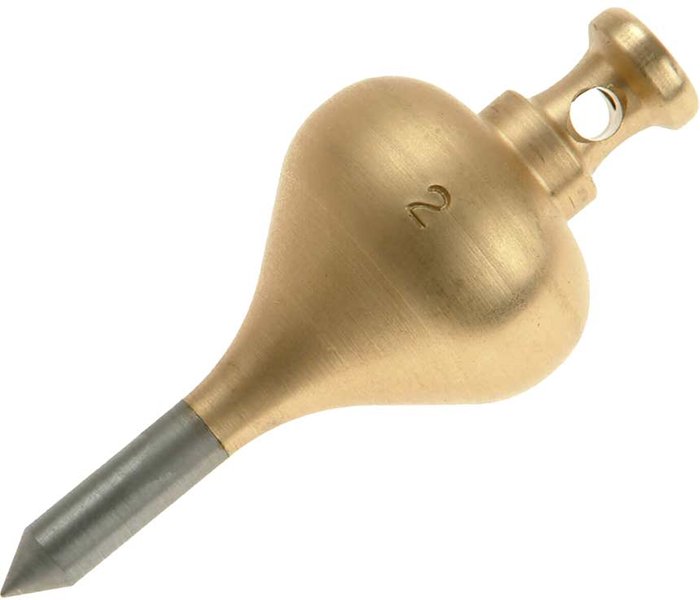 Tooled Up | Monument Monument Brass Plumb Bob 130g Monument Monument Brass Plumb Bob 130g