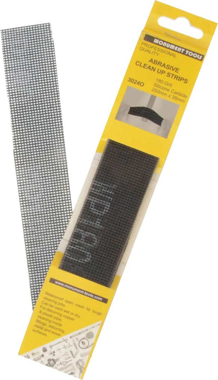 Tooled Up | Monument Monument Pack of Ten Cleaning Abrasive Strips 3024O Monument Monument Pack of Ten Cleaning Abrasive Strips 3024O