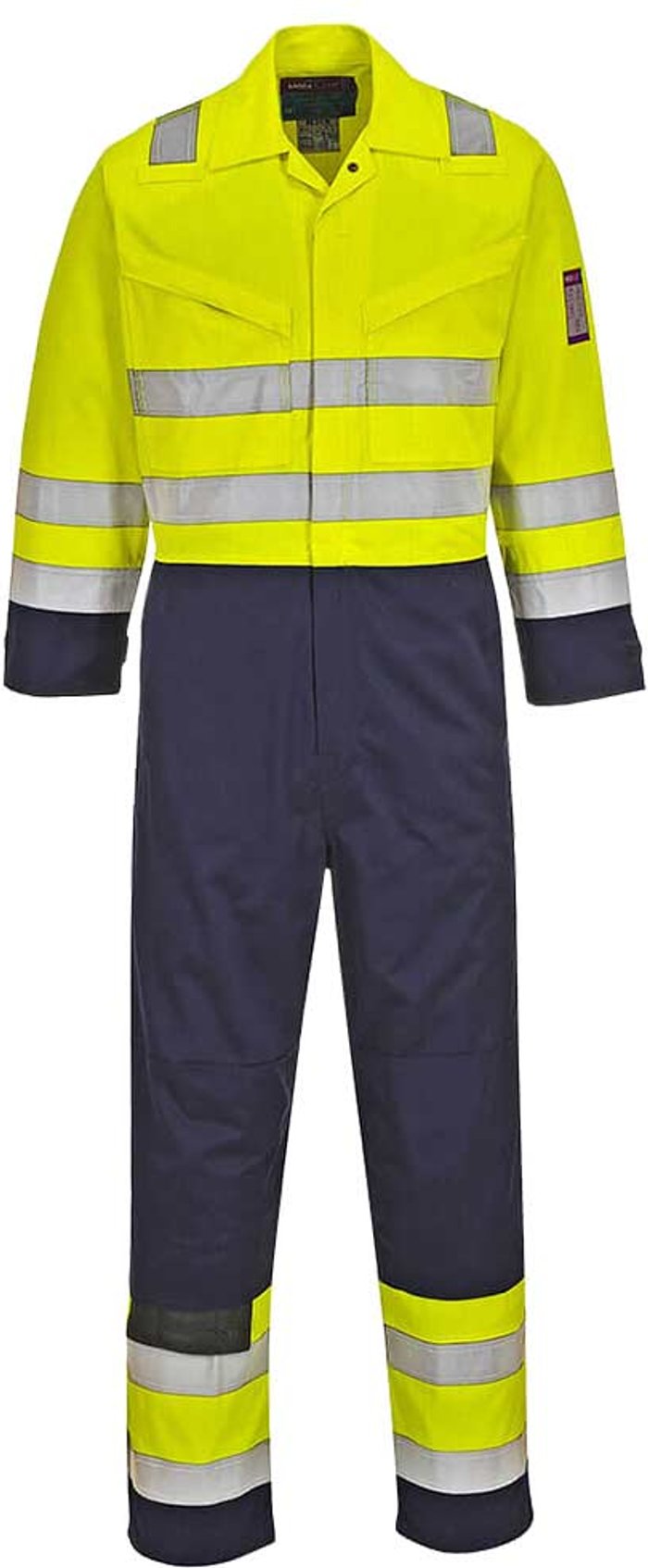 Tooled Up | Modaflame Modaflame Flame Resistant Hi Vis Overall Yellow / Navy M 34 Modaflame Modaflame Flame Resistant Hi Vis Overall Yellow / Navy M 34