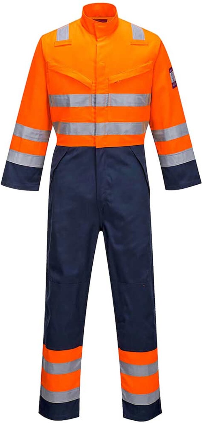 Tooled Up | Portwest Portwest MV29 Modaflame Hvo Coverall Orange / Navy S 31 Portwest Portwest MV29 Modaflame Hvo Coverall Orange / Navy S 31