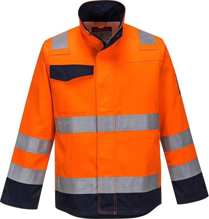 Tooled Up | Portwest Portwest MV35 Modaflame Hvo jacket Orange / Navy M Portwest Portwest MV35 Modaflame Hvo jacket Orange / Navy M