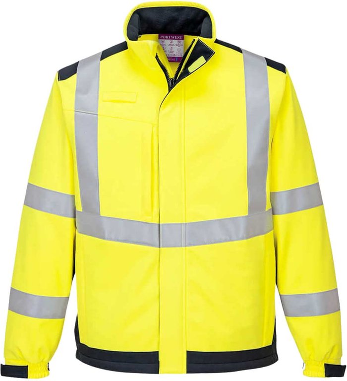 Tooled Up | Modaflame Modaflame Multi Norm Arc Flame and Heat Resistant Softshell Jacket Yellow / Navy M Modaflame Modaflame Multi Norm Arc Flame and Heat Resistant Softshell Jacket Yellow / Navy M