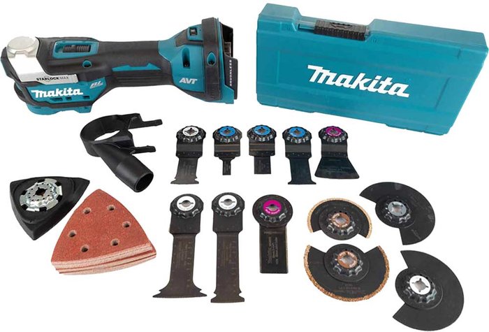 Tooled Up | Makita Makita DTM52 18v LXT Cordless Brushless Oscillating Multi Tool and Accessories No Batteries No Charger No Case Makita Makita DTM52 18v LXT Cordless Brushless Oscillating Multi Tool and Accessories No Batteries No Charger No Case