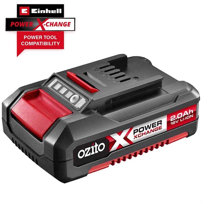 Tooled Up | Ozito Ozito Genuine 18v Cordless Power X-Change Li-ion Battery 2ah 2ah Ozito Ozito Genuine 18v Cordless Power X-Change Li-ion Battery 2ah 2ah