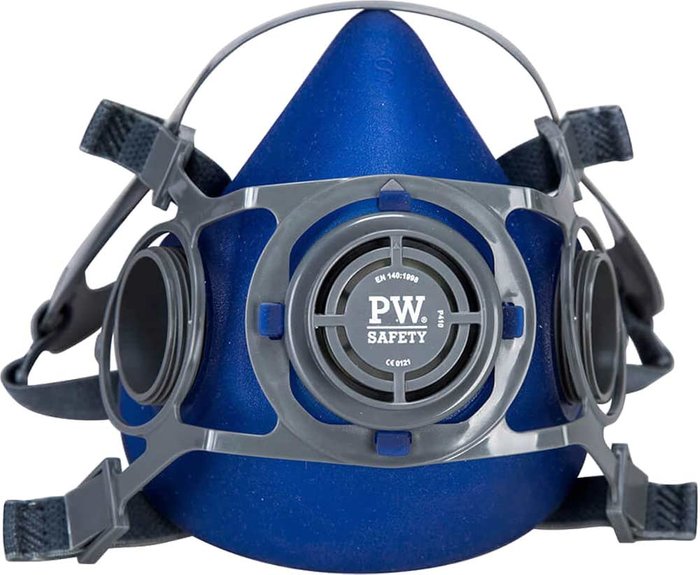 Tooled Up | Portwest Portwest Auckland Half Face Mask Respirator Blue L Portwest Portwest Auckland Half Face Mask Respirator Blue L