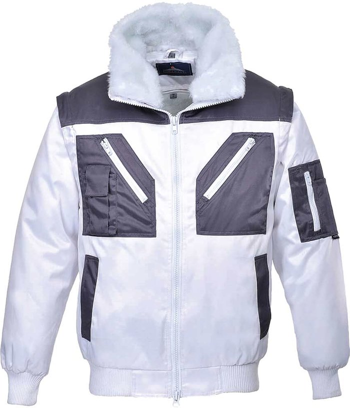 Tooled Up | Portwest Portwest PJ20 Pilot Jacket 2 Tone White 3XL Portwest Portwest PJ20 Pilot Jacket 2 Tone White 3XL