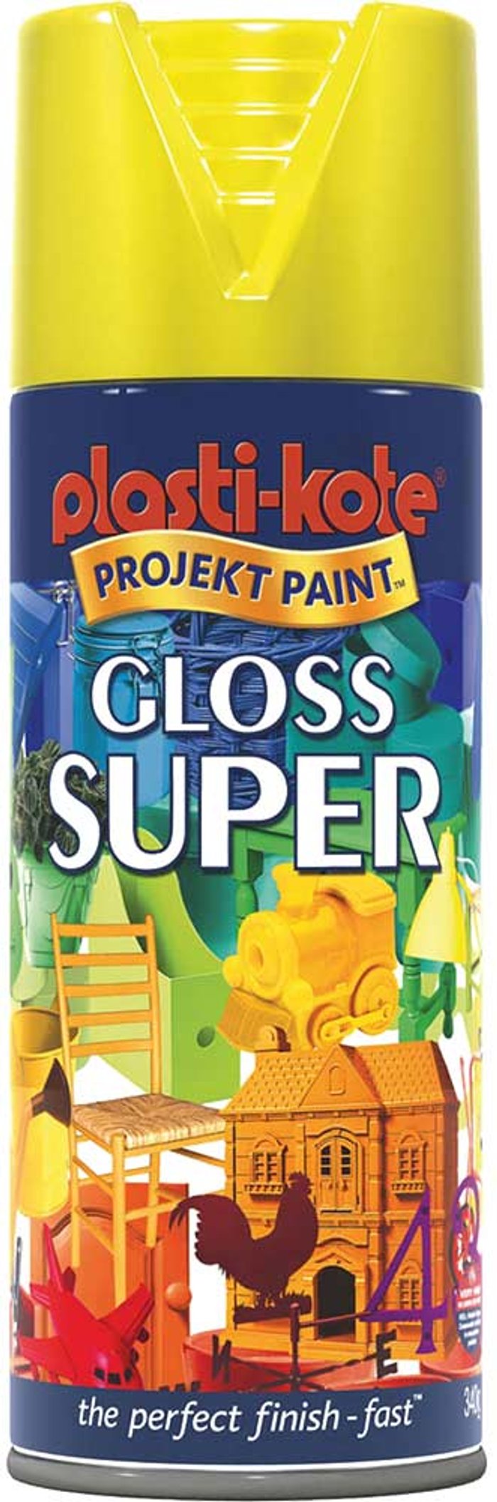 Tooled Up | Plastikote Plastikote Super Gloss Aerosol Spray Paint Yellow 400ml Plastikote Plastikote Super Gloss Aerosol Spray Paint Yellow 400ml