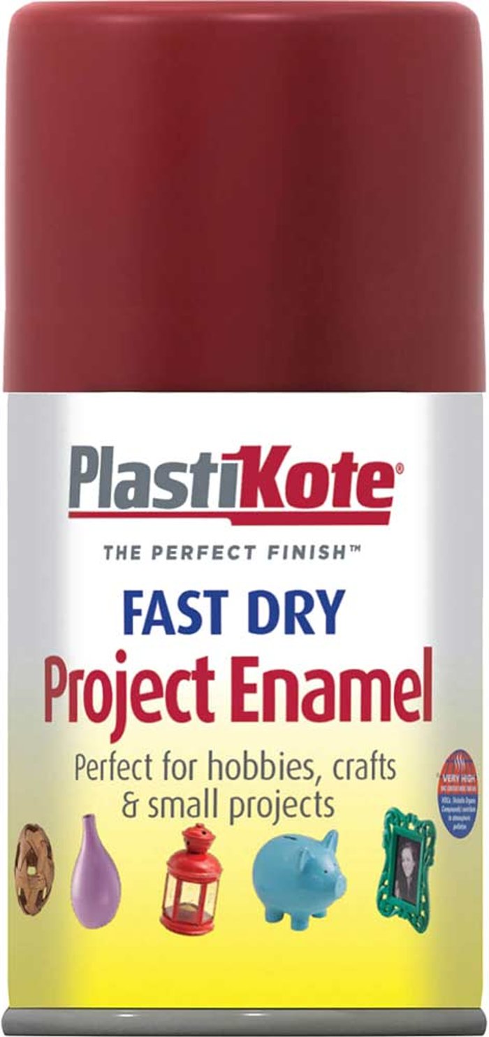 Tooled Up | Plastikote Plastikote Dry Enamel Aerosol Spray Paint Red 100ml Plastikote Plastikote Dry Enamel Aerosol Spray Paint Red 100ml