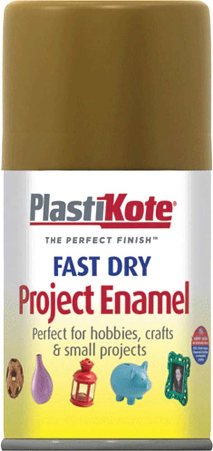 Tooled Up | Plastikote Plastikote Dry Enamel Aerosol Spray Paint Anitque Gold 100ml Plastikote Plastikote Dry Enamel Aerosol Spray Paint Anitque Gold 100ml