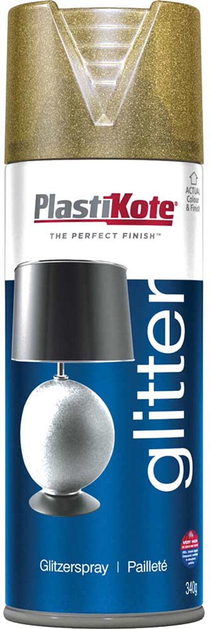 Tooled Up | Plastikote Plastikote Glitter Effect Aerosol Spray Paint 400ml Gold Plastikote Plastikote Glitter Effect Aerosol Spray Paint 400ml Gold