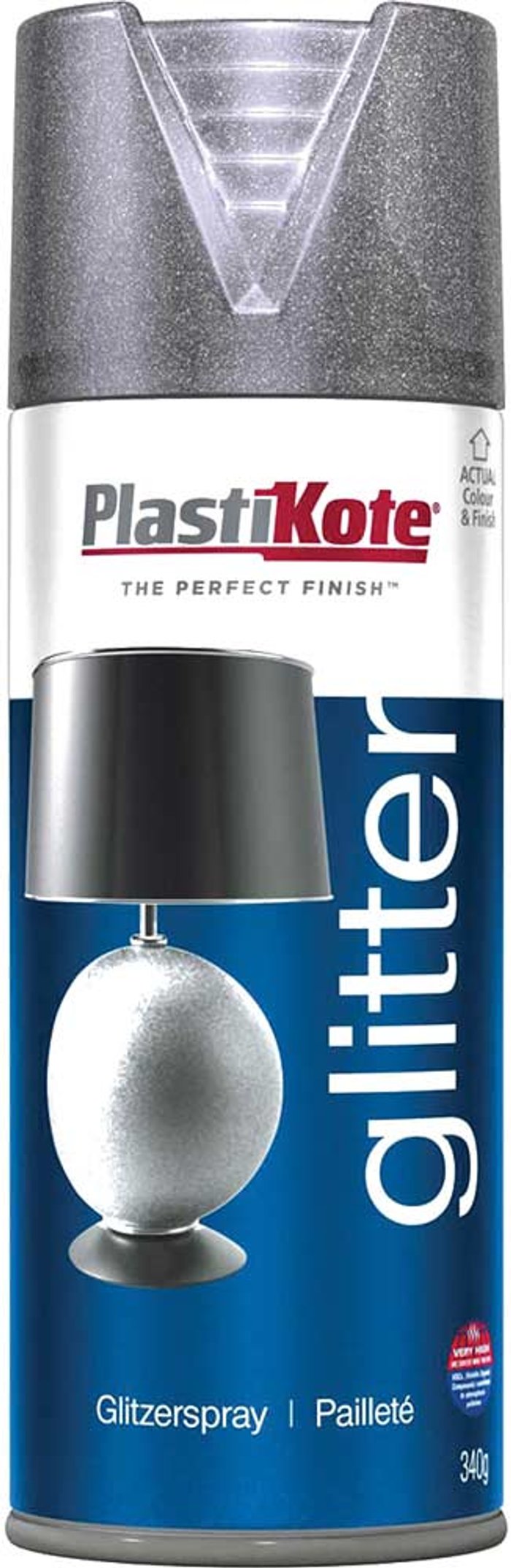 Tooled Up | Plastikote Plastikote Glitter Effect Aerosol Spray Paint 400ml Silver Plastikote Plastikote Glitter Effect Aerosol Spray Paint 400ml Silver