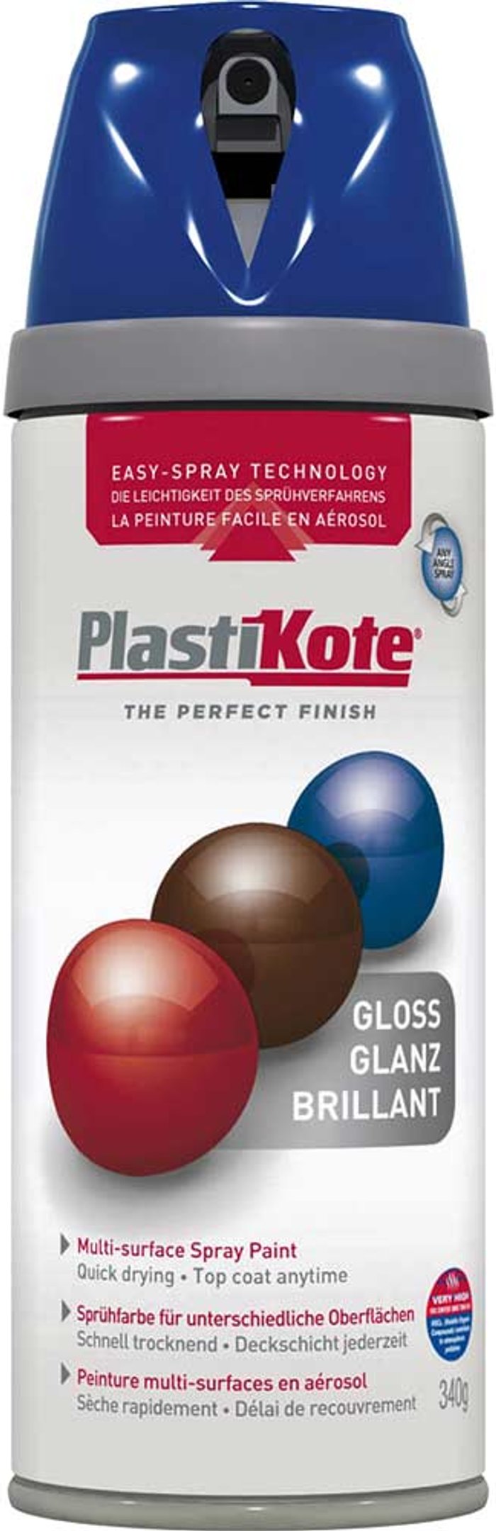 Tooled Up | Plastikote Plastikote Premium Gloss Aerosol Spray Paint Pacific Blue 400ml Plastikote Plastikote Premium Gloss Aerosol Spray Paint Pacific Blue 400ml