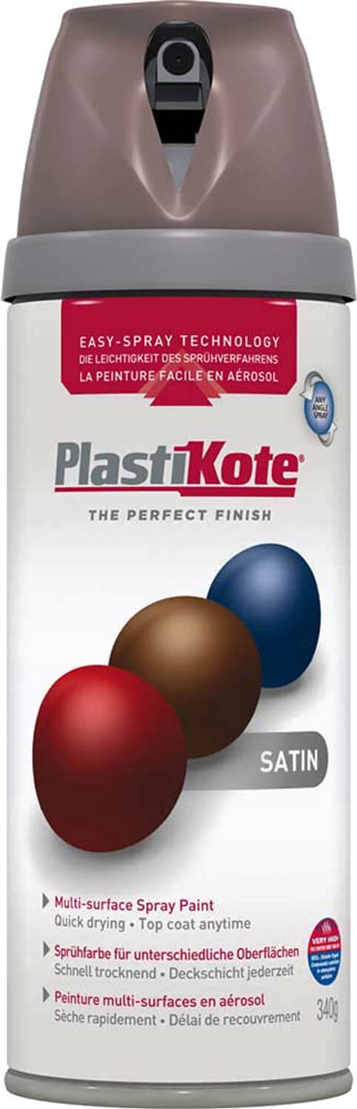 Tooled Up | Plastikote Plastikote Premium Satin Aerosol Spray Paint Cappucino 400ml Plastikote Plastikote Premium Satin Aerosol Spray Paint Cappucino 400ml
