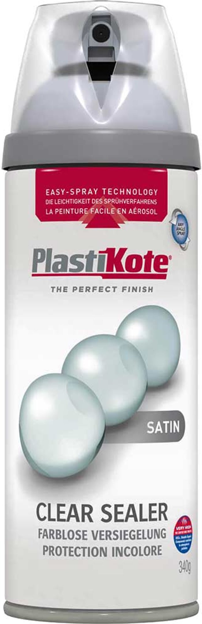 Tooled Up | Plastikote Plastikote Clear Acrylic Aerosol Spray Paint Satin 400ml Plastikote Plastikote Clear Acrylic Aerosol Spray Paint Satin 400ml