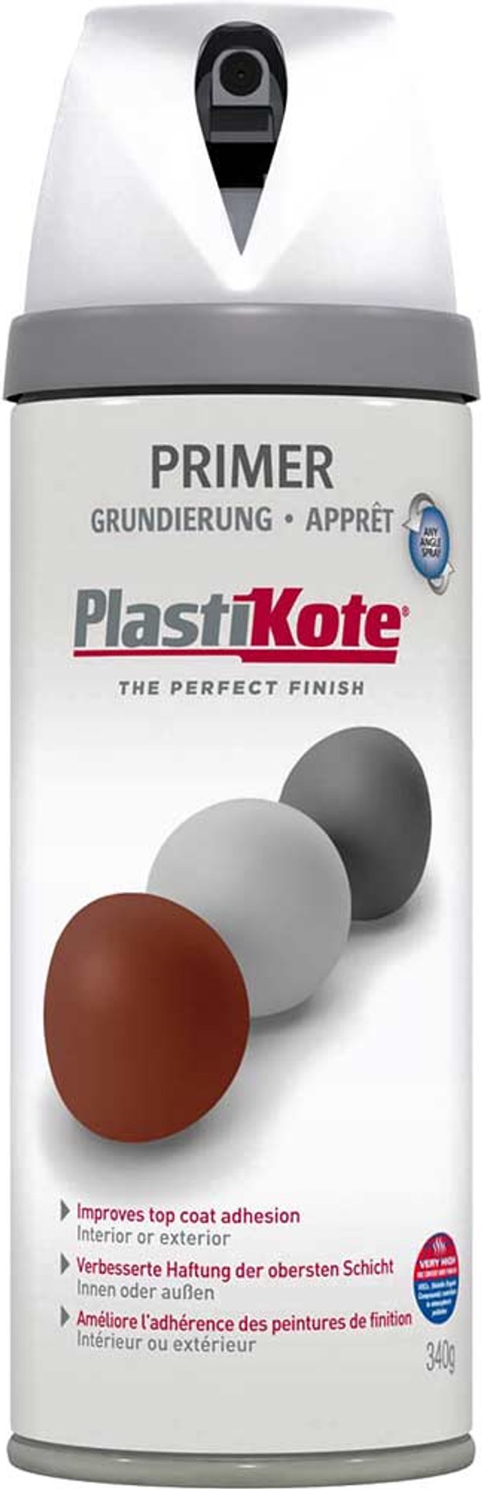 Tooled Up | Plastikote Plastikote Primer Aerosol Spray Paint White 400ml Plastikote Plastikote Primer Aerosol Spray Paint White 400ml
