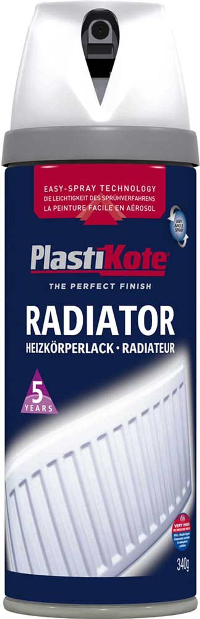 Tooled Up | Plastikote Plastikote Radiator Aerosol Spray Paint Satin White 400ml Plastikote Plastikote Radiator Aerosol Spray Paint Satin White 400ml