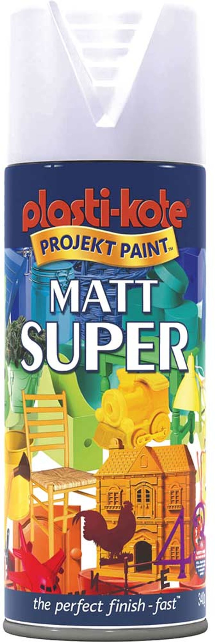 Tooled Up | Plastikote Plastikote Super Matt Aerosol Spray Paint White 400ml Plastikote Plastikote Super Matt Aerosol Spray Paint White 400ml