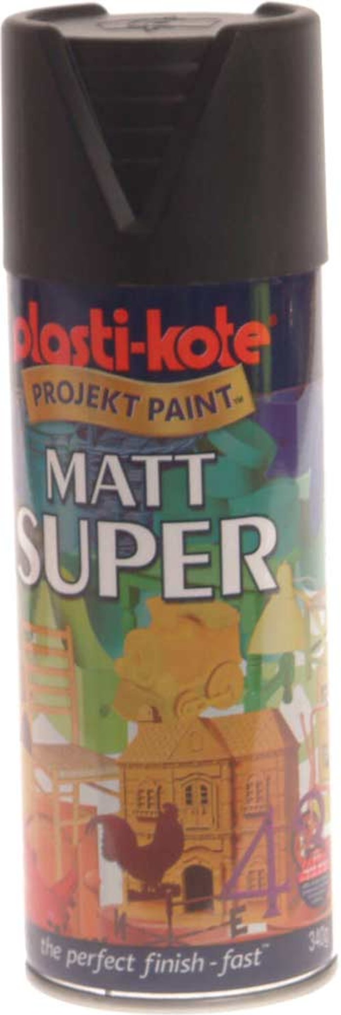 Tooled Up | Plastikote Plastikote Super Matt Aerosol Spray Paint Black 400ml Plastikote Plastikote Super Matt Aerosol Spray Paint Black 400ml