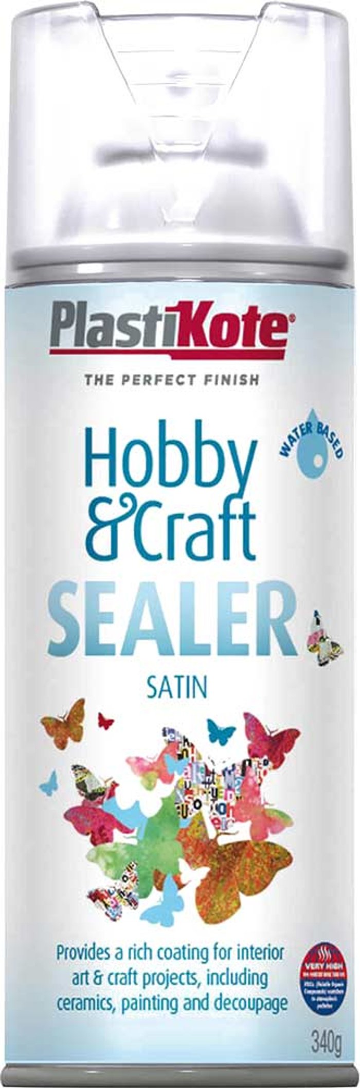 Tooled Up | Plastikote Plastikote Hobby and Craft Sealer Spray Clear Satin 400ml Plastikote Plastikote Hobby and Craft Sealer Spray Clear Satin 400ml