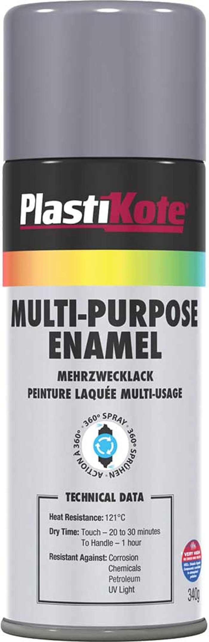 Tooled Up | Plastikote Plastikote Enamel Aerosol Spray Paint Grey 400ml Plastikote Plastikote Enamel Aerosol Spray Paint Grey 400ml