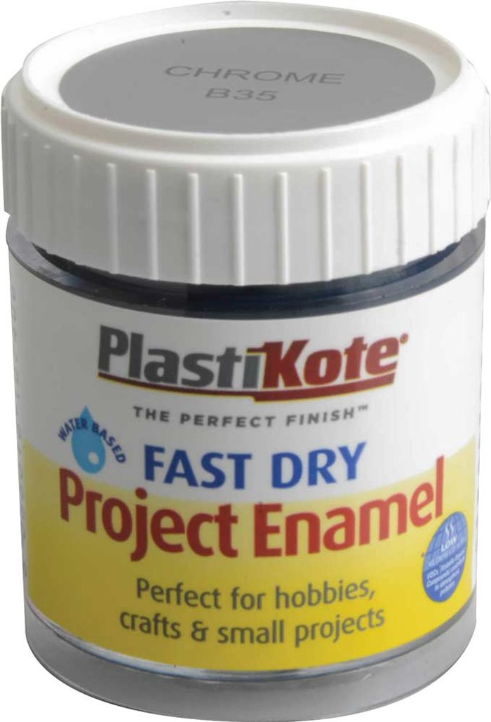 Tooled Up | Plastikote Plastikote Fast Dry Enamel Paint Chrome 59ml Plastikote Plastikote Fast Dry Enamel Paint Chrome 59ml