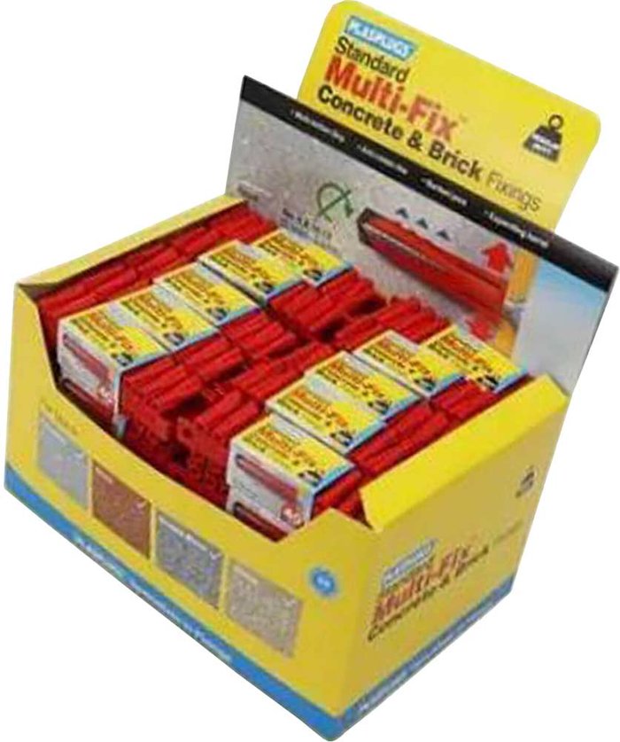 Tooled Up | Plasplug Plasplugs Heavy Duty Multifix Concrete and Brick Fixings Pack of 2000 Plasplug Plasplugs Heavy Duty Multifix Concrete and Brick Fixings Pack of 2000