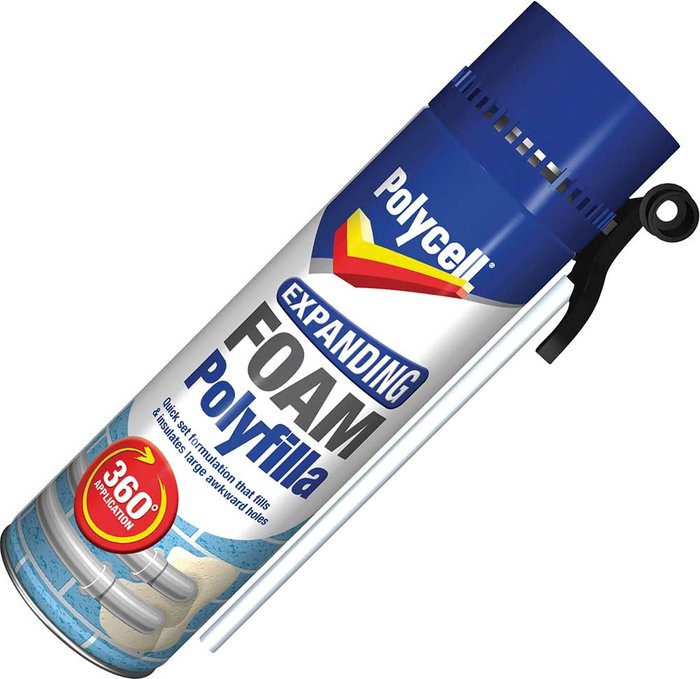 Tooled Up | Polycell Polycell Expanding Foam Polyfilla - 500ml Polycell Polycell Expanding Foam Polyfilla - 500ml