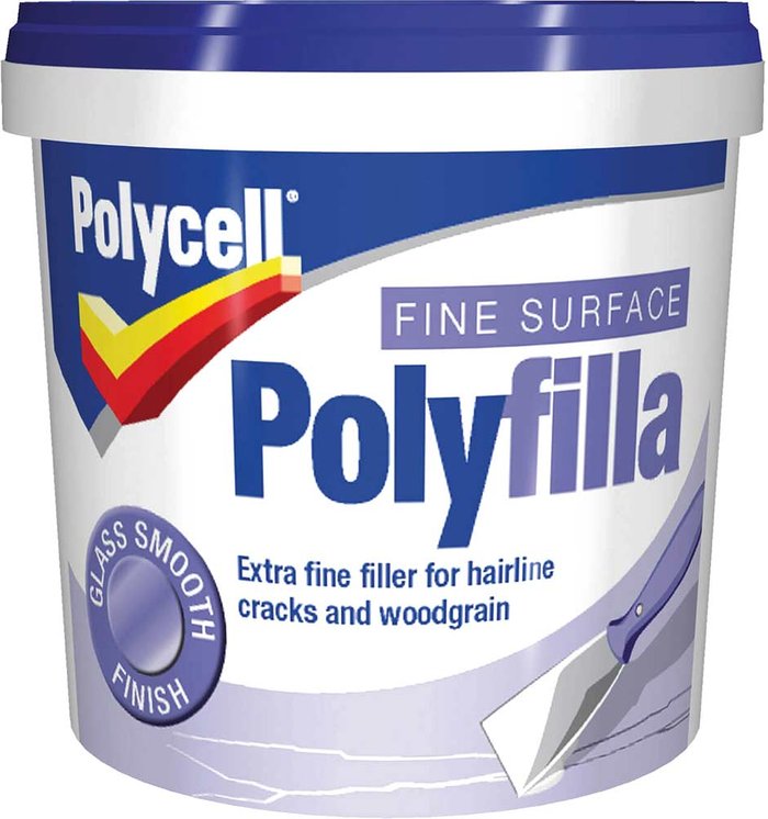 Tooled Up | Polycell Polycell Fine Surface Filler Tub 500g Polycell Polycell Fine Surface Filler Tub 500g