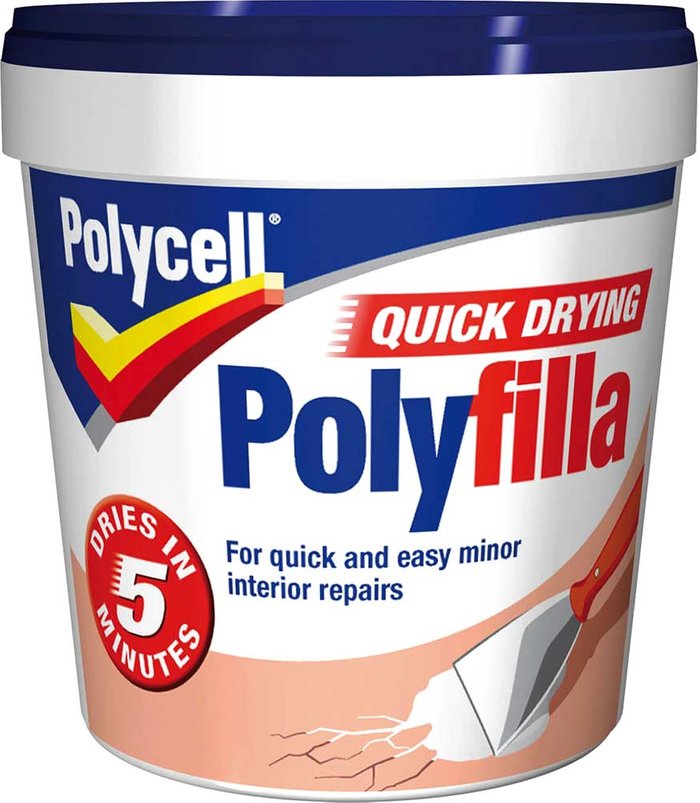 Tooled Up | Polycell Polycell Multi Purpose Quick Drying Polyfilla Tub 1000g Polycell Polycell Multi Purpose Quick Drying Polyfilla Tub 1000g