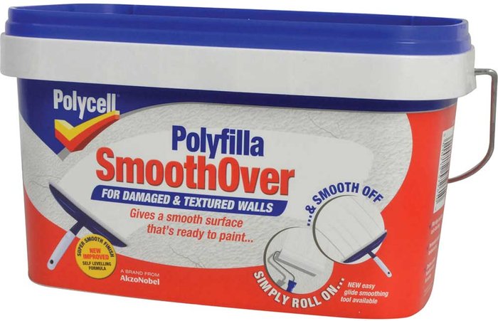 Tooled Up | Polycell Polycell Smooth Over for Damaged and Textured Walls 2.5l Polycell Polycell Smooth Over for Damaged and Textured Walls 2.5l