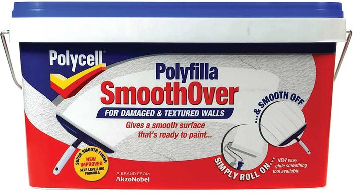 Tooled Up | Polycell Polycell Smooth Over for Damaged and Textured Walls 5l Polycell Polycell Smooth Over for Damaged and Textured Walls 5l