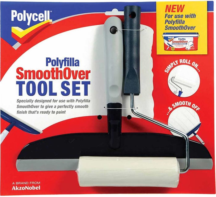 Tooled Up | Polycell Polycell Polyfilla SmoothOver Roller and Spreader Kit Polycell Polycell Polyfilla SmoothOver Roller and Spreader Kit