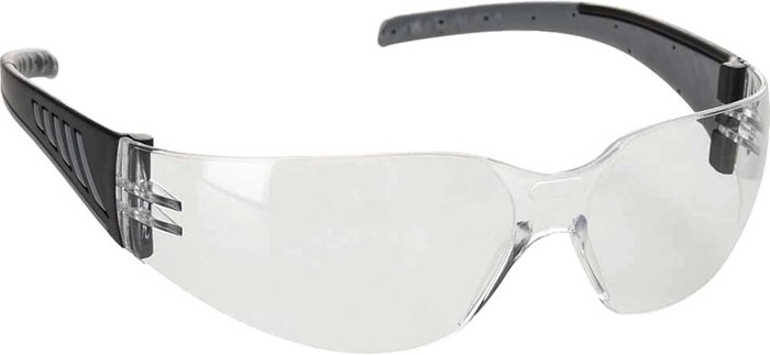 Tooled Up | Portwest Portwest Wrap Around Pro Safety Glasses Black Clear Portwest Portwest Wrap Around Pro Safety Glasses Black Clear