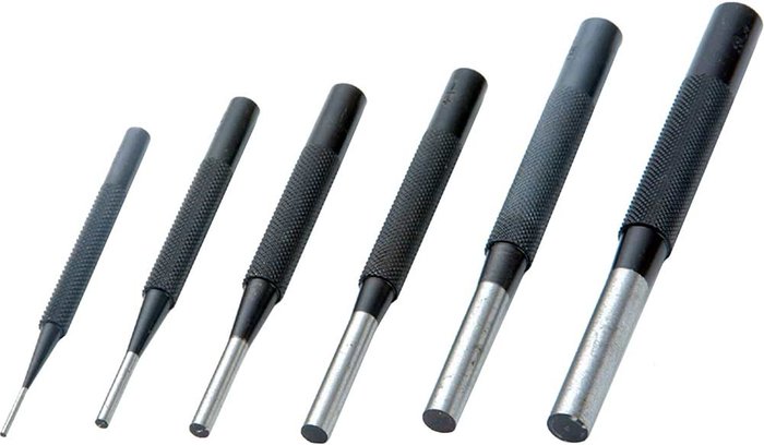 Tooled Up | Priory Priory 6 Piece Parallel Pin Punch Set Priory Priory 6 Piece Parallel Pin Punch Set