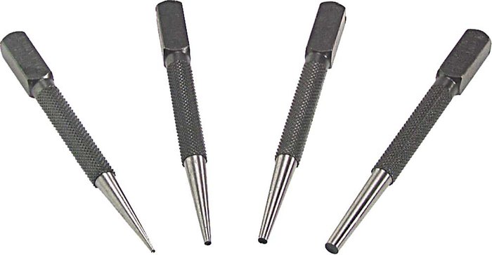 Tooled Up | Priory Priory 4 Piece Nail Punch Set Priory Priory 4 Piece Nail Punch Set