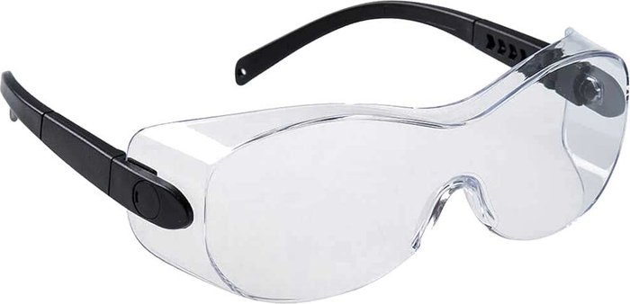 Tooled Up | Portwest Portwest Coverspecs Safety Glasses Black Clear Portwest Portwest Coverspecs Safety Glasses Black Clear