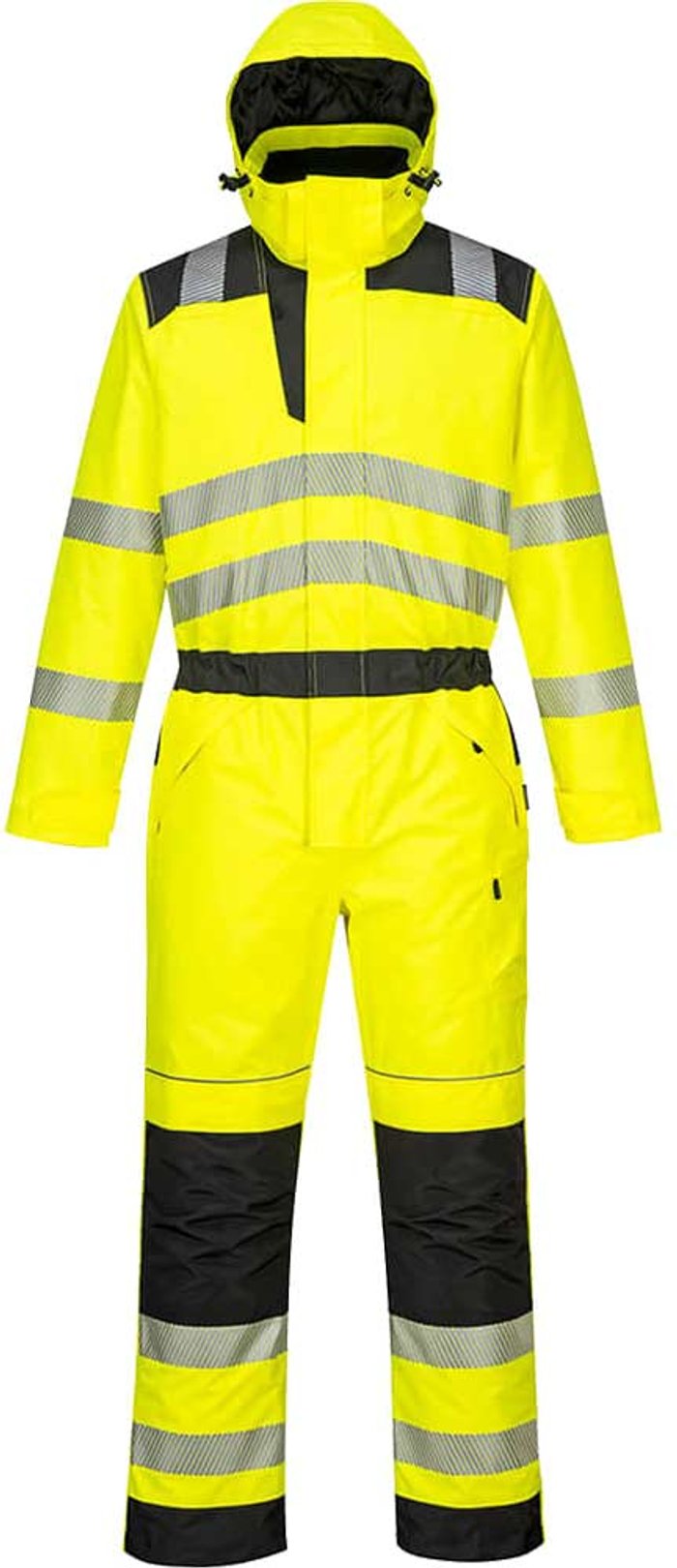 Tooled Up | 300D Oxford Weave Industry Oxford Weave 300D Class 3 PW3 Hi Vis Winter Coverall Yellow / Black L 31 300D Oxford Weave Industry Oxford Weave 300D Class 3 PW3 Hi Vis Winter Coverall Yellow / Black L 31