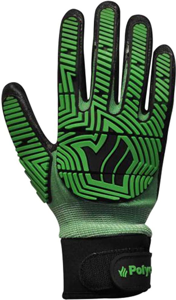 Tooled Up | Polyco Polyco Polyflex Hydro C5 Safety Impact Gloves Green / Black L Polyco Polyco Polyflex Hydro C5 Safety Impact Gloves Green / Black L