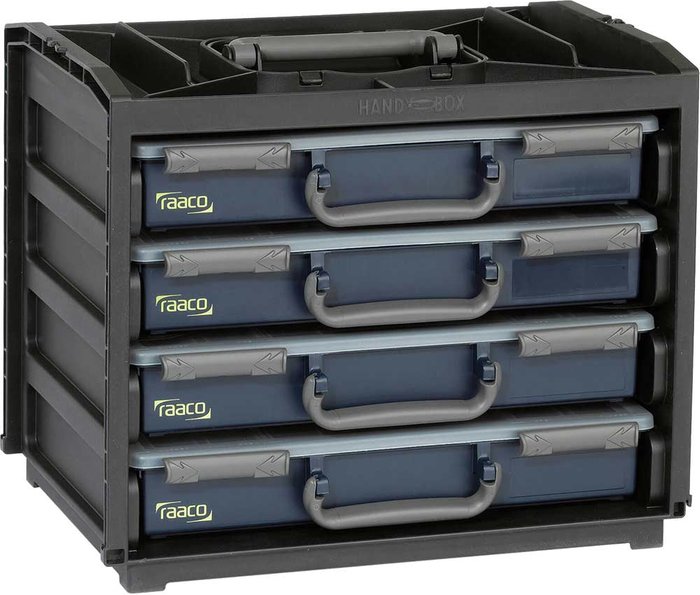 Tooled Up | raaco Raaco Portable HandyBox 55 x 4 raaco Raaco Portable HandyBox 55 x 4