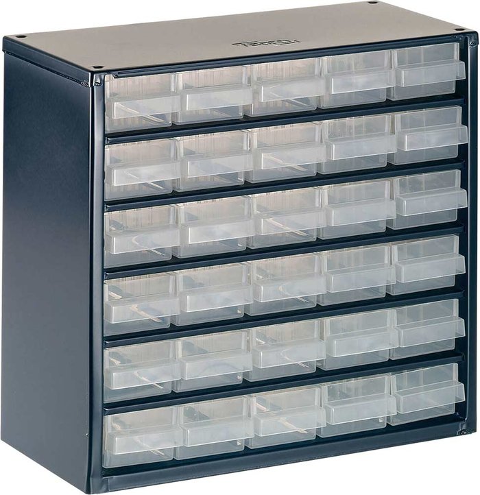 Tooled Up | raaco Raaco 624-01 Metal Cabinet 24 Drawer raaco Raaco 624-01 Metal Cabinet 24 Drawer