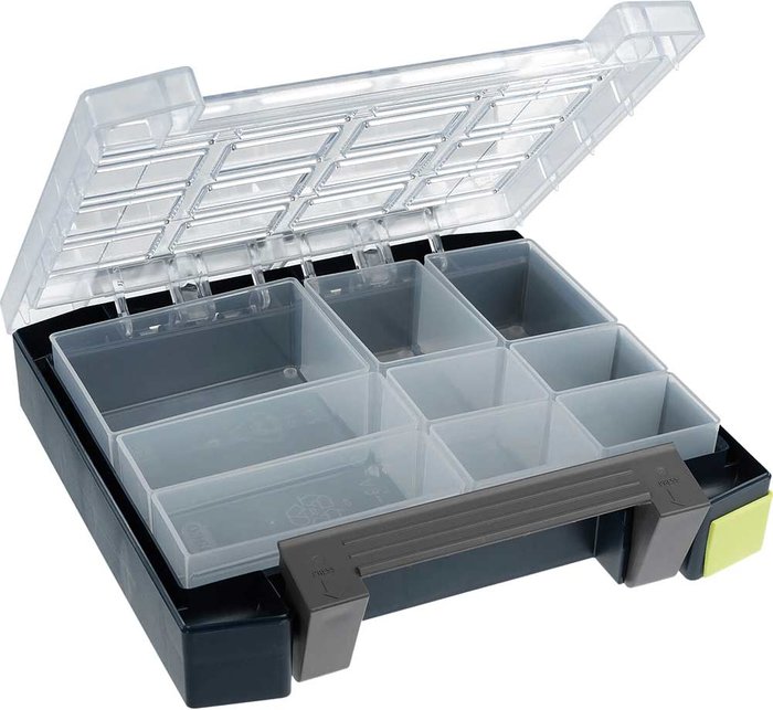 Tooled Up | raaco Boxxser 55 4x4 Pro Organiser Case 9 Inserts RAA138277 raaco Boxxser 55 4x4 Pro Organiser Case 9 Inserts RAA138277