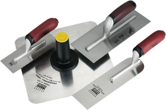 Tooled Up | Ragni Ragni 4 Piece Plasterers Trowel and Hawk Set Ragni Ragni 4 Piece Plasterers Trowel and Hawk Set