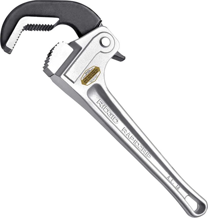 Tooled Up | Ridgid Ridgid Rapid Grip Aluminium Pipe Wrench 350mm Ridgid Ridgid Rapid Grip Aluminium Pipe Wrench 350mm