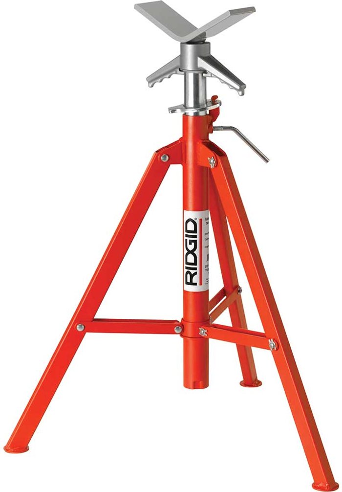 Tooled Up | Ridgid Ridgid VF99 Adjustable Folding Pipe Stand Ridgid Ridgid VF99 Adjustable Folding Pipe Stand