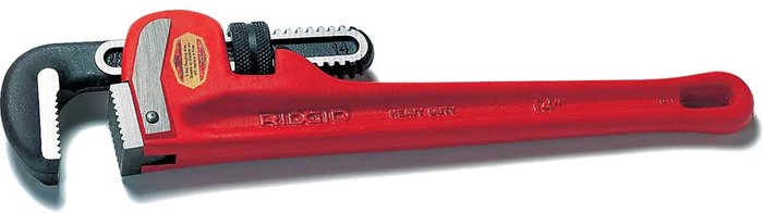 Tooled Up | Ridgid Ridgid Straight Pipe Wrench 250mm Ridgid Ridgid Straight Pipe Wrench 250mm