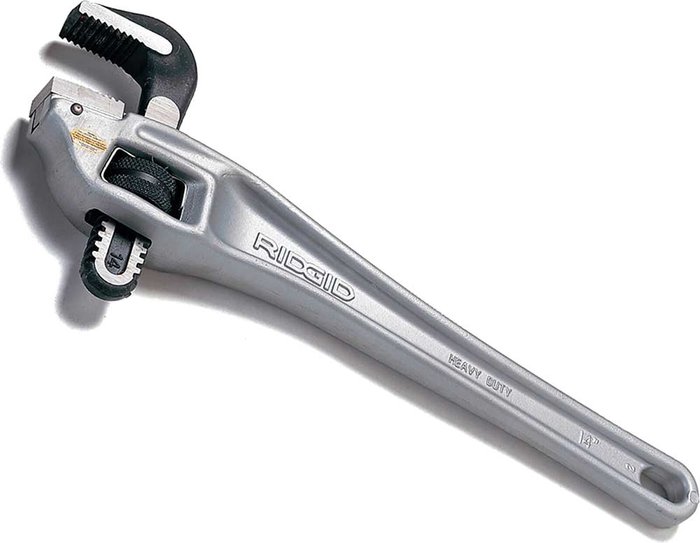 Tooled Up | Ridgid Ridgid Aluminium Offset Pipe Wrench 450mm Ridgid Ridgid Aluminium Offset Pipe Wrench 450mm