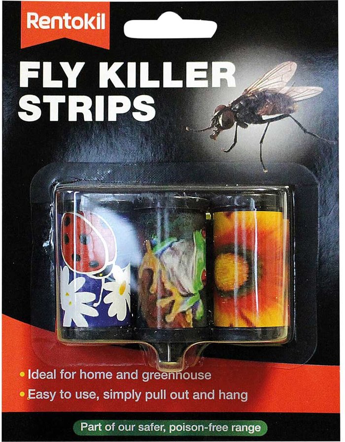 Tooled Up | Rentokil Rentokil Fly Killer Strips Pack of 3 Rentokil Rentokil Fly Killer Strips Pack of 3